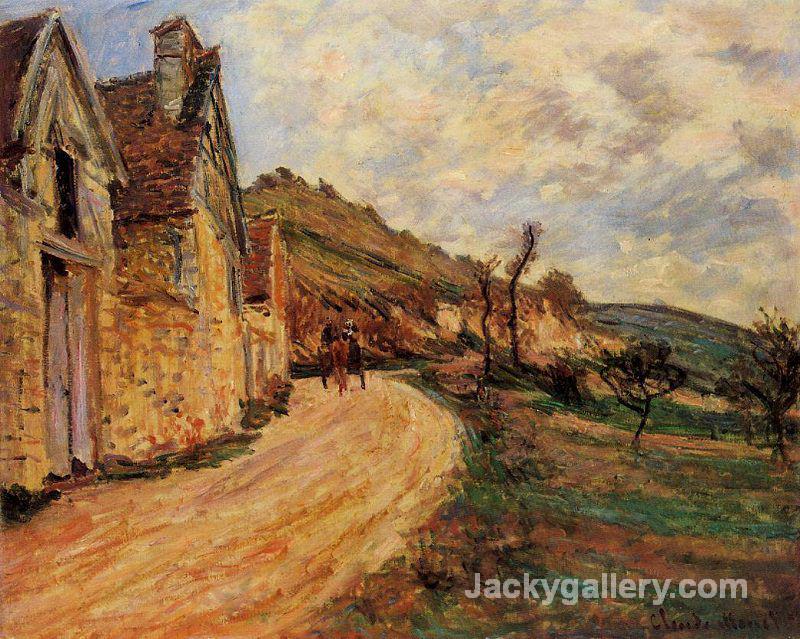 Les Roches at Falaise near Giverny by Claude Monet paintings reproduction